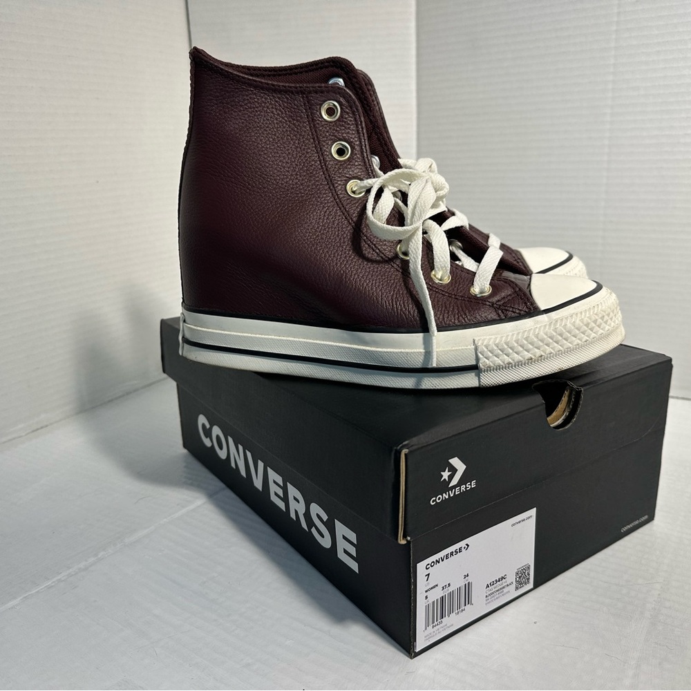 Wmns Chuck Taylor All Star Classic Wedge High 'Bloodstone Size 7